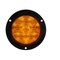 Truck-Lite Super 44, Led, Yellow Round, 6 Diode, Rear Turn Signal, Black Flange Mount, Fit 'N Forget S.S., 12V 44289Y - alternate 1